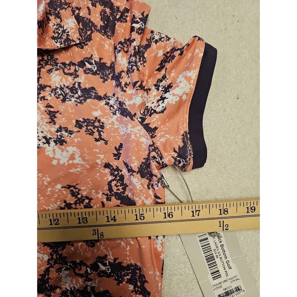 New Etonic Golf Floral Print Polo XS Womens - Picture 2 of 6